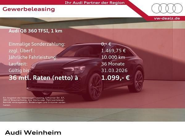Schwarz (mythosschwarz metallic) Neu 2026 Audi Q8 Comfort SUV | 115.200 € (Guter Preis) - Bild 1/4