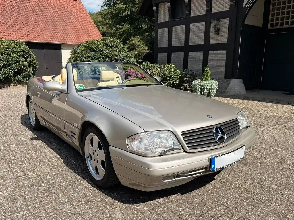 Gebraucht Mercedes SL320 224 PS (164 kW) 1998 Beige Cabrio