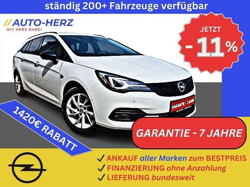 Weiß Gebraucht 2022 Opel Astra Elegance Kombi | 12.950 € (Superpreis) - Bild 1/3
