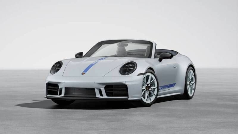 Eisgraumetallic Neu 2025 Porsche 911 Carrera T Cabrio | 182.588 € (Teuer) - Bild 1/4