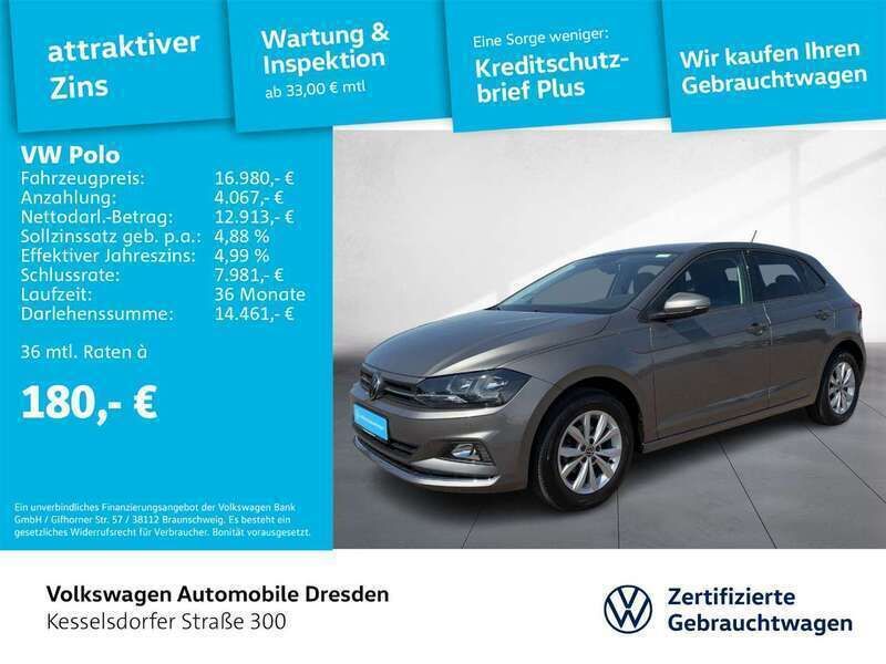 Grau Gebraucht 2021 VW Polo Highline Limousine | 18.790 € (Fairer Preis) - Bild 1/3