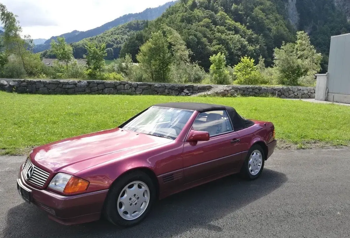 Gebraucht Mercedes SL320 231 PS (169 kW) 1993 Rot Cabrio