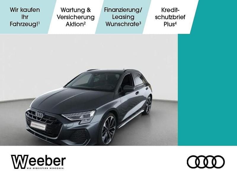 Grau Gebraucht 2024 Audi A3 Sportback S-Line Limousine | 36.990 € (Fairer Preis) - Bild 1/4
