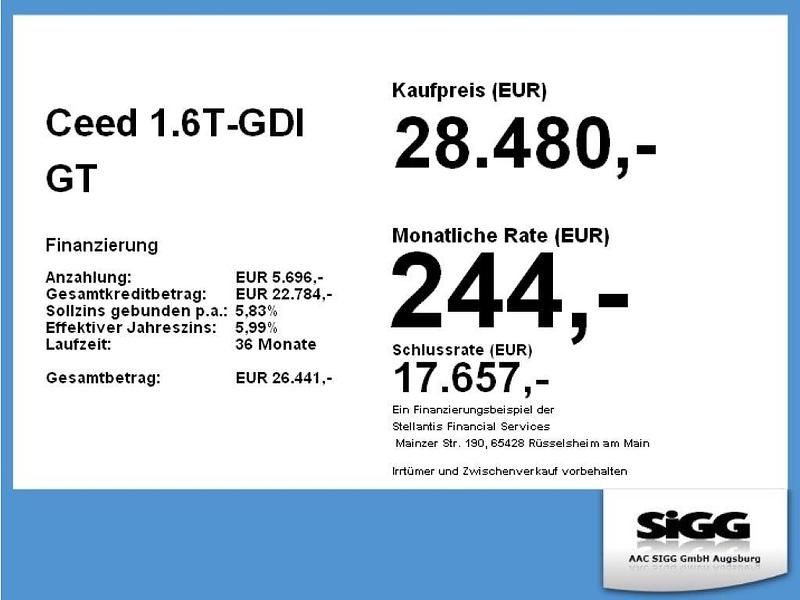 Gebraucht Kia Ceed 204 PS (150 kW) 2023 Deluxeweiss met. Kleinwagen