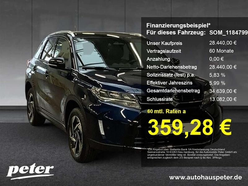 Sphere blue/ cosmic black pearl Gebraucht 2025 Suzuki Vitara Comfort SUV | 28.440 € (Fairer Preis) - Bild 1/4