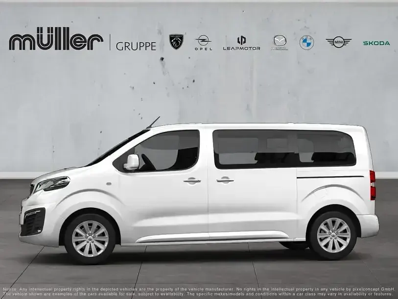 Gebraucht Peugeot Traveller 177 PS (130 kW) 2018 Weiß Van / Kleinbus