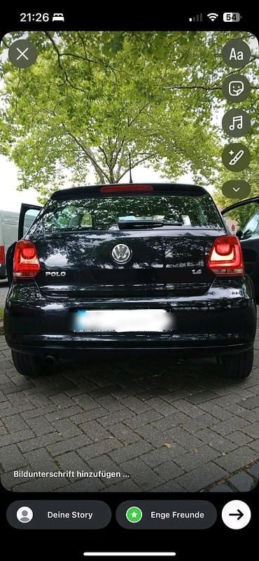 Gebraucht VW Polo 85 PS (62 kW) 2010 Schwarz Kleinwagen