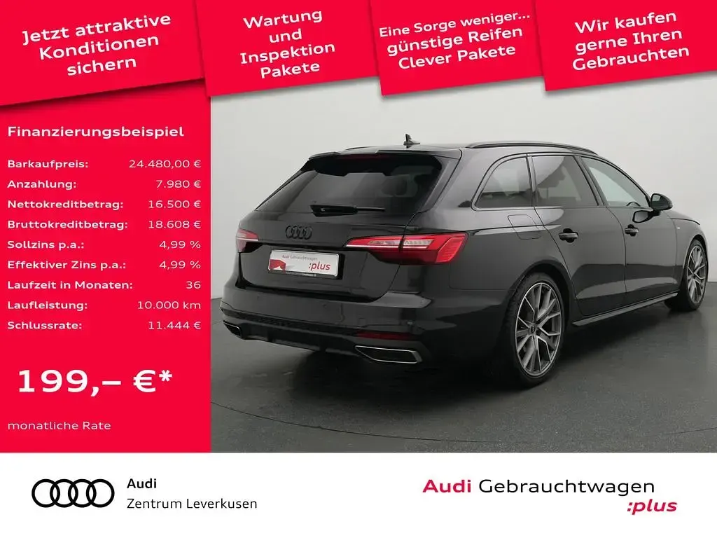 Używany Audi A4 Competition 204 KM (150 kW) 2022 Czarny Kombi