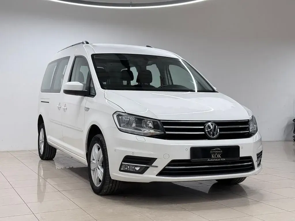 Gebraucht VW Caddy Maxi Highline 150 PS (110 kW) 2019 Weiß Van / Kleinbus