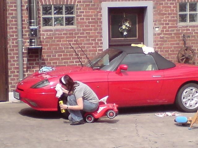 Rot metallic Gebraucht 1996 Fiat Barchetta Cabrio | 2.599 € - Bild 1/2