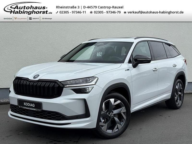 Weiss Neu 2025 Skoda Kodiaq SportLine SUV | 51.490 € (Fairer Preis) - Bild 1/3