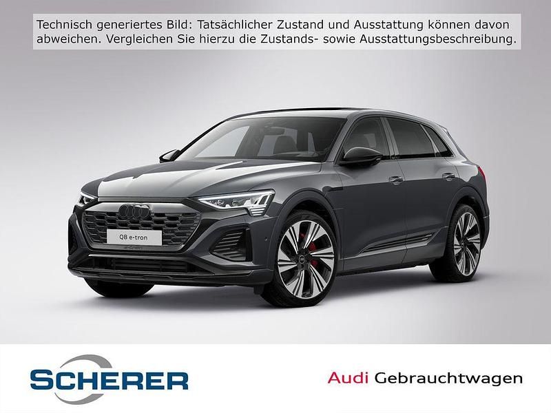 Magnetgrau (metallic) Gebraucht 2023 Audi Q8 e-tron S-Line SUV | 54.900 € (Guter Preis) - Bild 1/4
