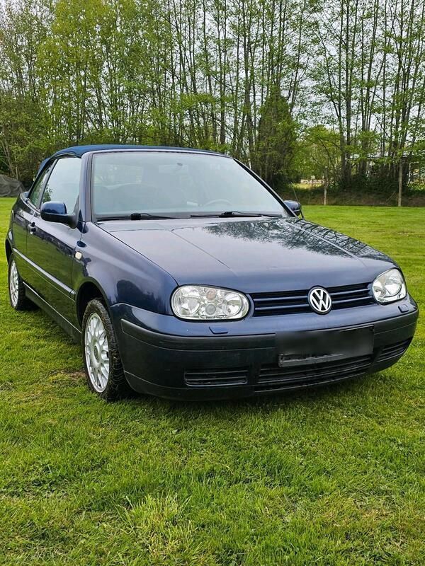 Blau Gebraucht 2000 VW Golf Cabriolet Karmann Cabrio | 3.800 € (Fairer Preis) - Bild 1/4