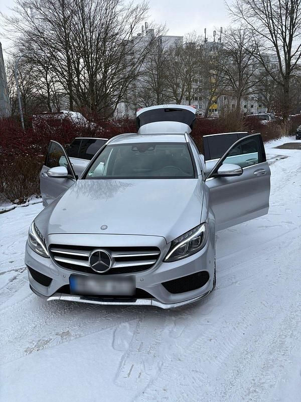 Gebraucht Mercedes C220 AMG line 170 PS (125 kW) 2015 Silber Kombi