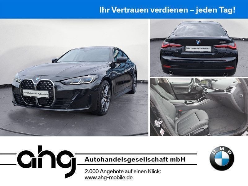 Schwarz Gebraucht 2024 BMW 430 Gran Coupé Sport Line Coupé | 46.690 € (Fairer Preis) - Bild 1/4