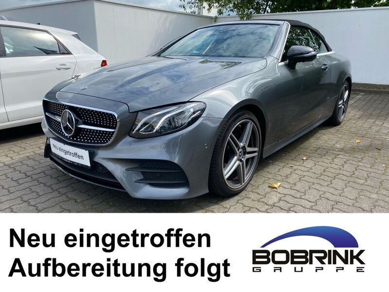 Grau Gebraucht 2019 Mercedes E220 AMG line Cabrio | 34.950 € (Guter Preis) - Bild 1/4