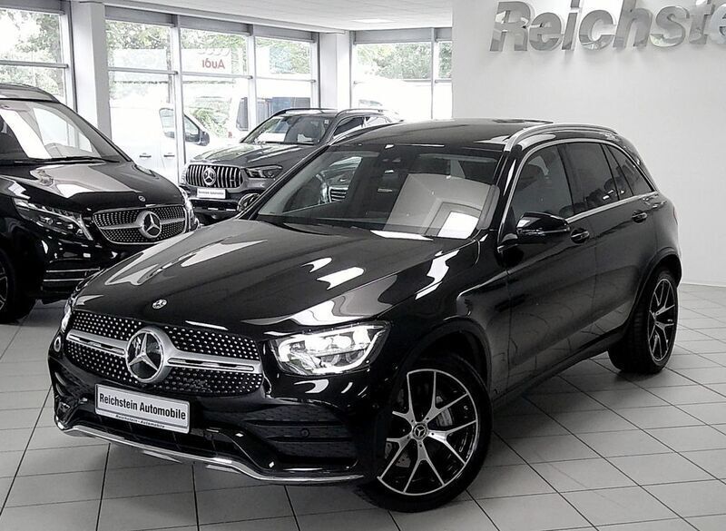 Obsidianschwarz Gebraucht 2021 Mercedes GLC300e SUV | 48.980 € (Teuer) - Bild 1/4