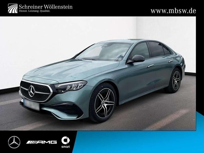 Metalliclack verdesilber Gebraucht 2025 Mercedes E220 AMG Limousine | 62.380 € (Teuer) - Bild 1/4