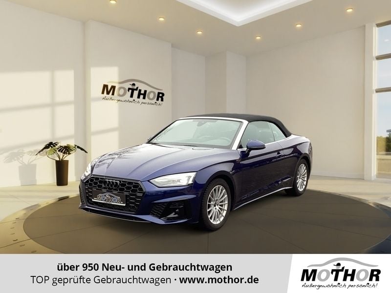 Navarrablau (metallic) Gebraucht 2023 Audi A5 Cabriolet S-Line Cabrio | 40.989 € (Fairer Preis) - Bild 1/4