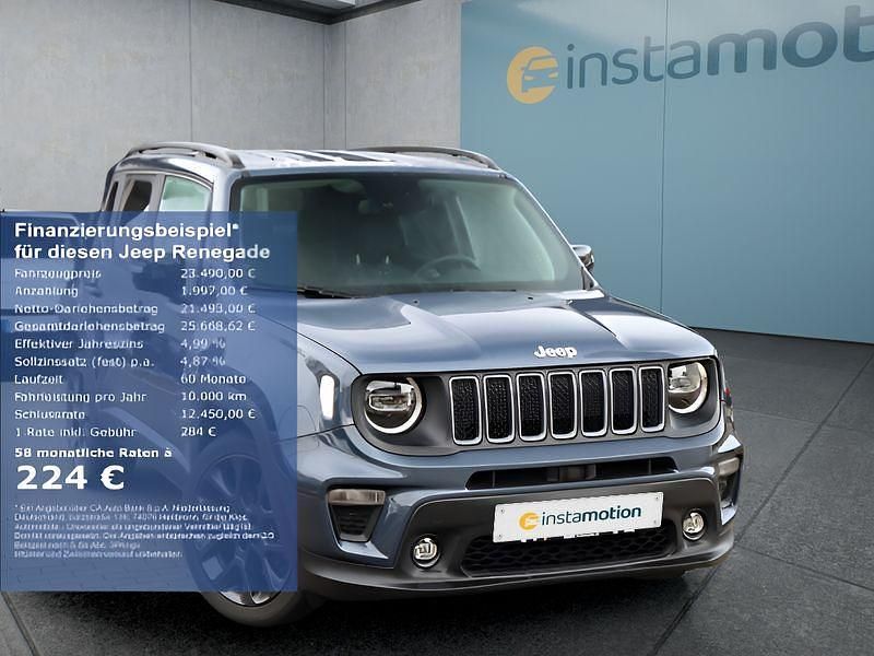 Blau Gebraucht 2024 Jeep Renegade SUV | 23.999 € (Fairer Preis) - Bild 1/4