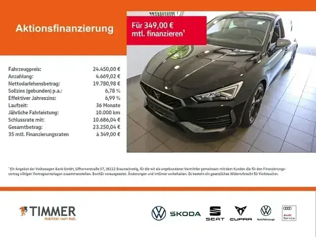 Gebraucht Cupra Leon 150 PS (110 kW) 2023 Schwarz Limousine