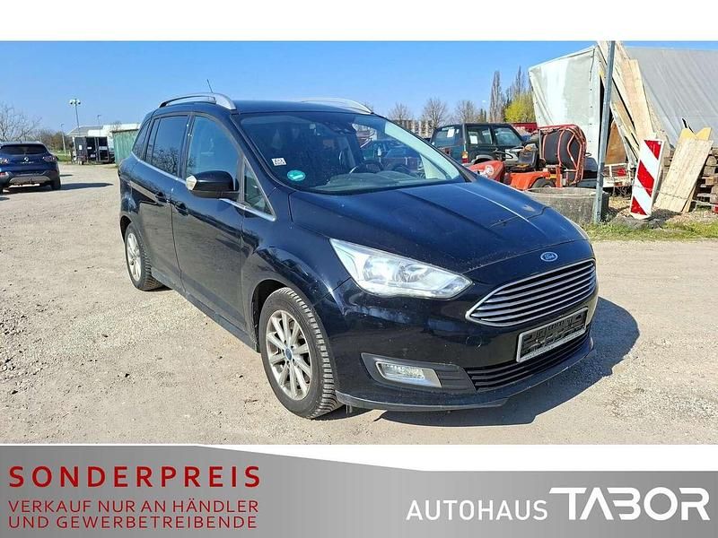 Gebraucht Ford Grand C-Max Titanium 120 PS (88 kW) 2016 Iridiumschwarz metallic Van / Kleinbus