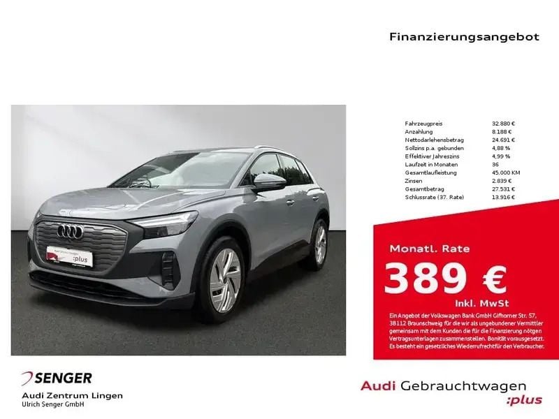 Grau Gebraucht 2022 Audi Q4 e-tron SUV | 31.380 € - Bild 1/1