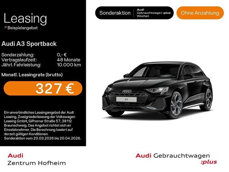Gebraucht Audi A3 S-Line 150 PS (110 kW) 2025 Mythosschwarz metallic Limousine