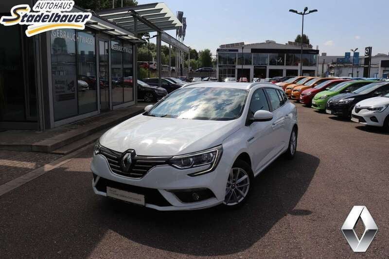 Gletscherweiss Gebraucht 2018 Renault Mégane GrandTour Intens Kombi | 13.990 € (Fairer Preis) - Bild 1/4
