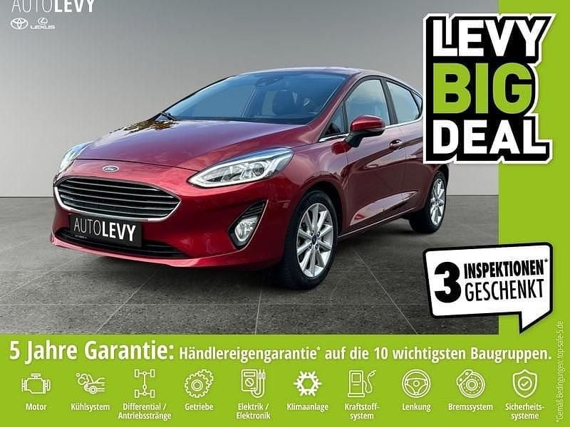 Rot Gebraucht 2017 Ford Fiesta Titanium Kleinwagen | 7.470 € (Fairer Preis) - Bild 1/4