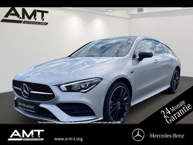 Silber metallic Gebraucht 2020 Mercedes CLA250e Shooting Brake AMG Kombi | 34.750 € (Teuer) - Bild 1/4