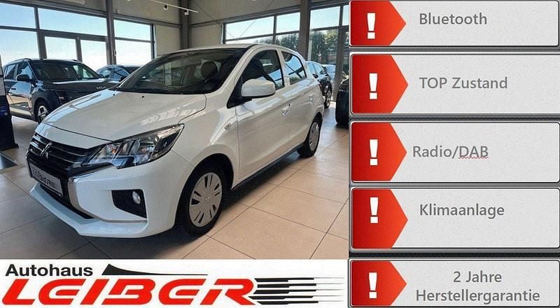 Weiß Gebraucht 2022 Mitsubishi Space Star Select Kleinwagen | 9.190 € (Guter Preis) - Bild 1/4
