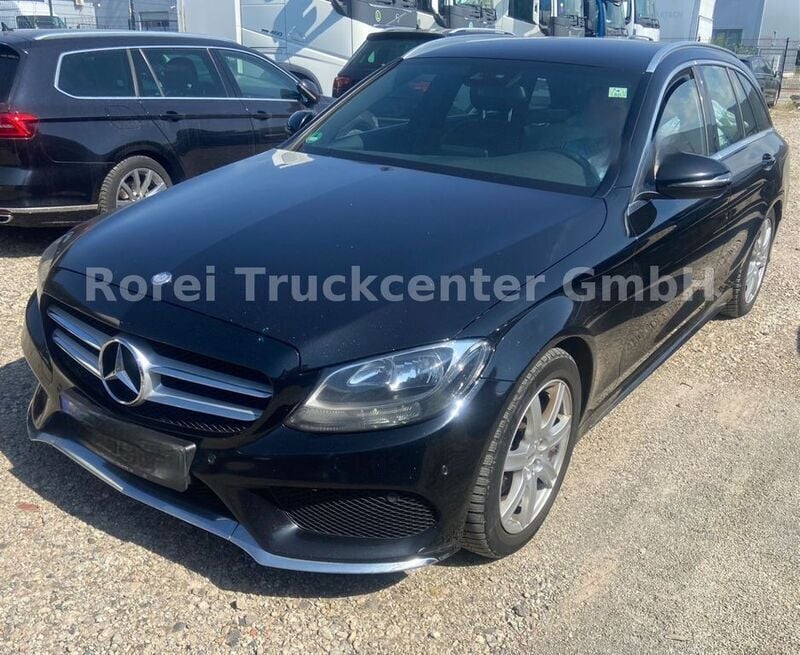 Schwarz Gebraucht 2015 Mercedes C220 AMG line Limousine | 10.900 € (Fairer Preis) - Bild 1/4