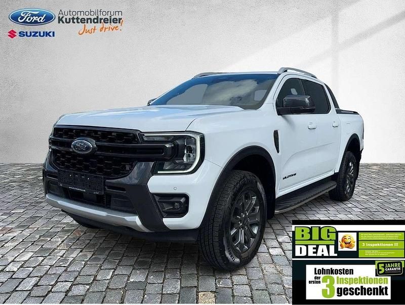 Frostweiß Gebraucht 2023 Ford Ranger Wildtrack Abholung | 43.480 € (Fairer Preis) - Bild 1/3