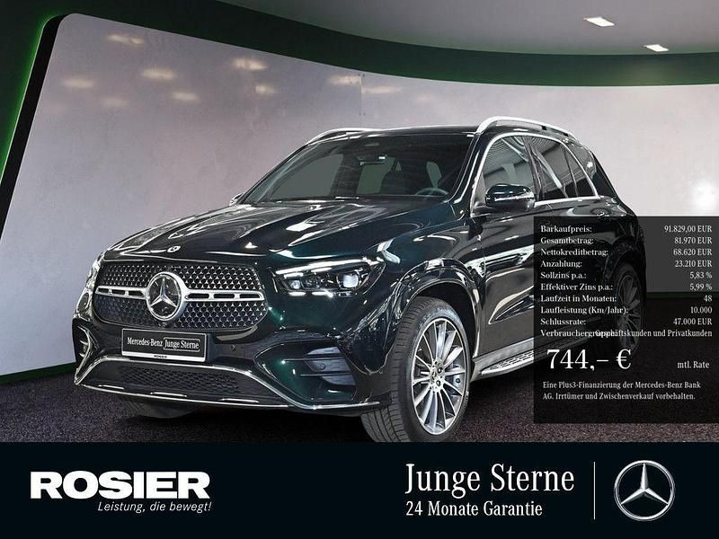 Grün / smaragdgrün (metallic) Gebraucht 2024 Mercedes GLE450 AMG AMG SUV | 91.829 € (Fairer Preis) - Bild 1/4