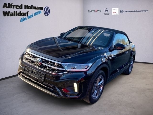 Schwarz Gebraucht 2024 VW T-Roc Cabriolet R-line Cabrio | 37.703 € (Etwas zu teuer) - Bild 1/4