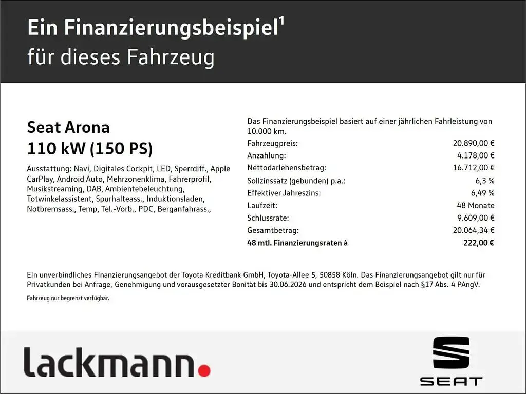 Gebraucht Seat Arona FR 150 PS (110 kW) 2023 SUV