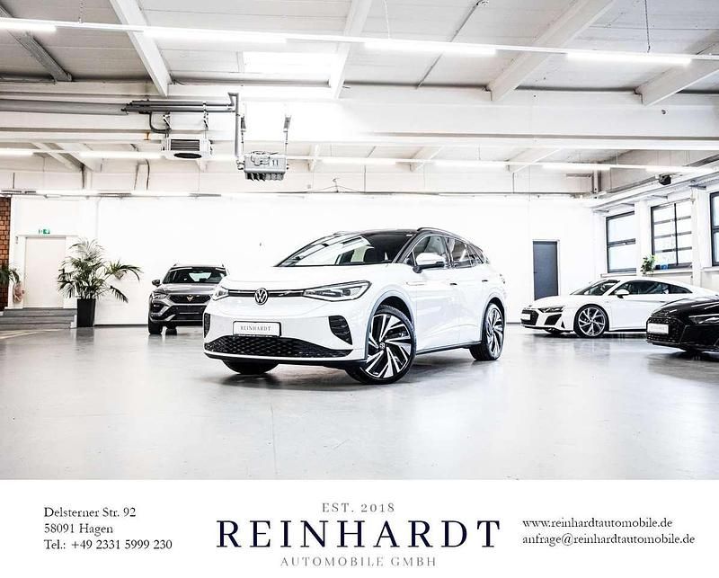Gletscherweiß metallic Gebraucht 2022 VW ID.4 GTX SUV | 31.835 € (Guter Preis) - Bild 1/3