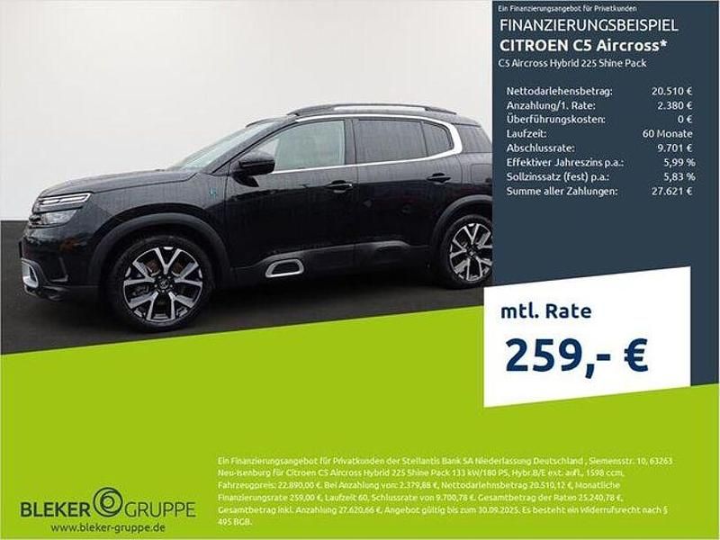 Perlaneraschwarz Gebraucht 2020 Citroën C5 Aircross Shine SUV | 21.580 € (Guter Preis) - Bild 1/3