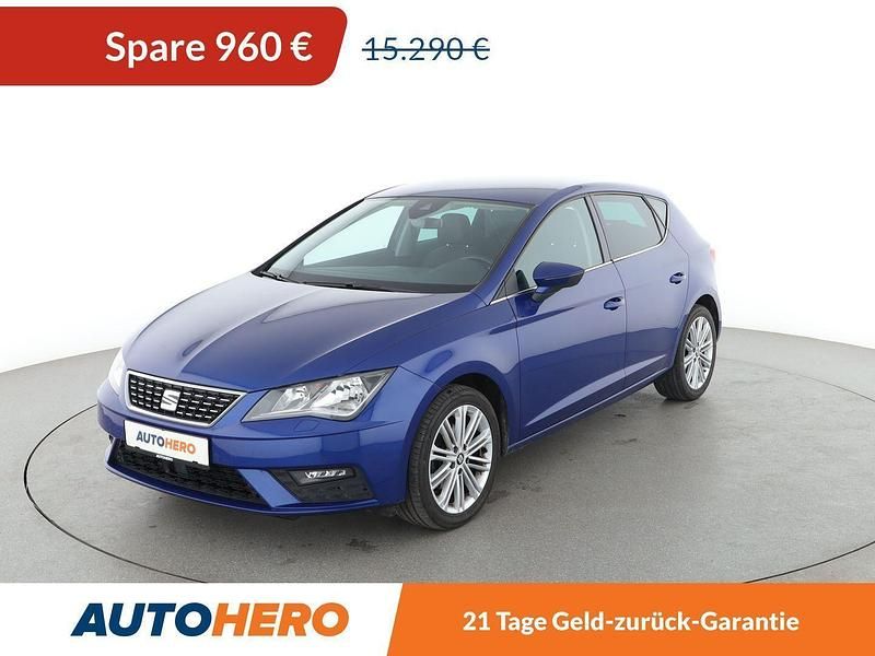 Blau Gebraucht 2018 Seat Leon XCELLENCE Kleinwagen | 14.330 € (Fairer Preis) - Bild 1/3