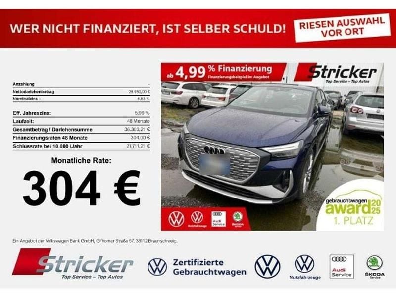 Gebraucht Audi e-tron S-Line 219 kW (299 PS) 2022 Navarrablau metallic (metallic) SUV