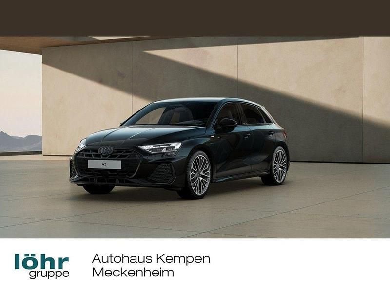 Mythosschwarz metallic Neu 2025 Audi A3 Sportback S-Line Limousine | 41.990 € (Fairer Preis) - Bild 1/4