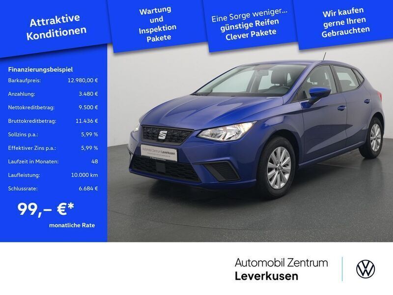 Mystery blau Gebraucht 2021 Seat Ibiza CONNECT Kleinwagen | 12.980 € (Fairer Preis) - Bild 1/4