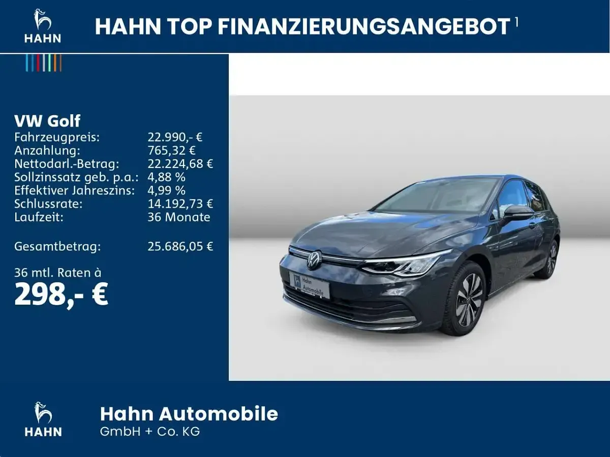 Usata VW Golf VIII Move 110 CV (80 kW) 2024 Grigio Berlina