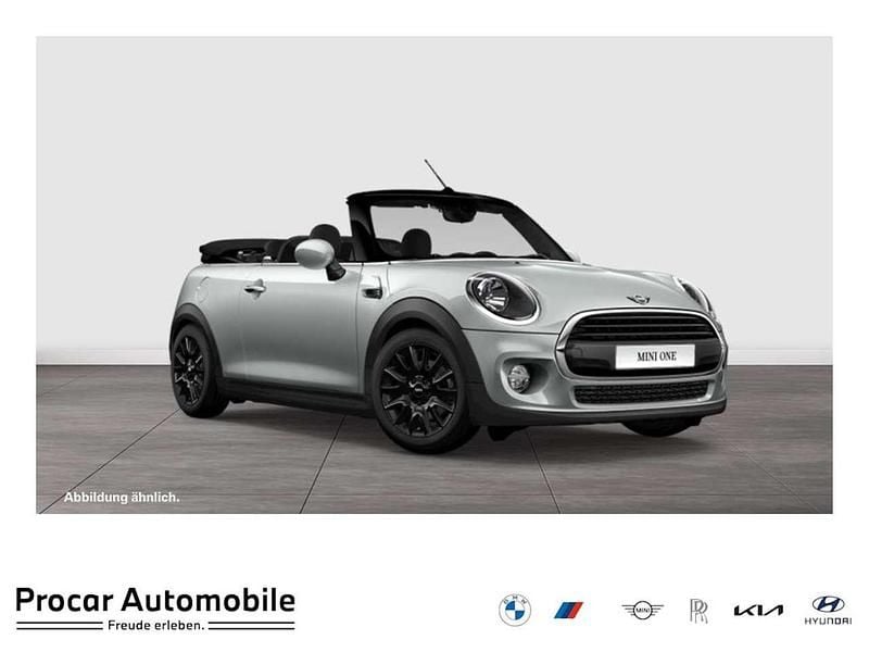 White silver metallic Gebraucht 2019 Mini One Cabriolet Pepper Cabrio | 17.390 € (Fairer Preis) - Bild 1/4