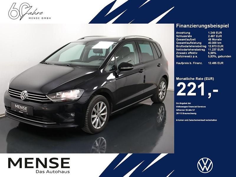 Schwarz Gebraucht 2015 VW Golf Sportsvan LOUNGE Van / Kleinbus | 12.485 € (Fairer Preis) - Bild 1/4
