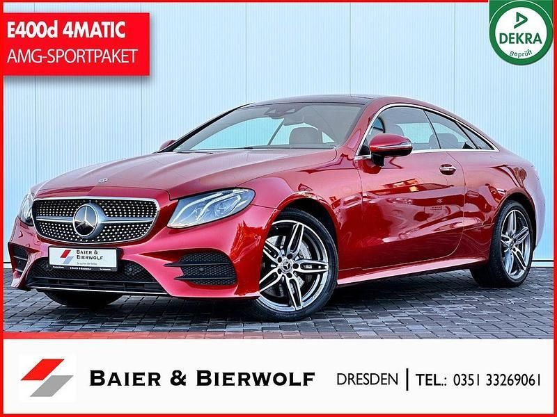 Rot Gebraucht 2019 Mercedes E400 AMG line Coupé | 42.990 € (Guter Preis) - Bild 1/2
