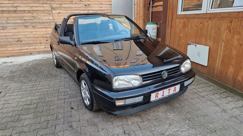 Schwarz Gebraucht 1997 VW Golf Cabriolet Cabrio | 3.980 € (Teuer) - Bild 1/4