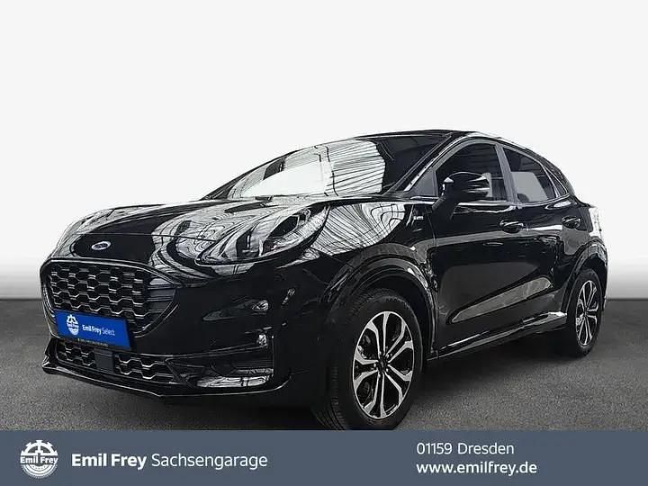 Obsidianschwarz metallic Gebraucht 2022 Ford Puma ST-Line SUV | 18.940 € (Guter Preis) - Bild 1/4