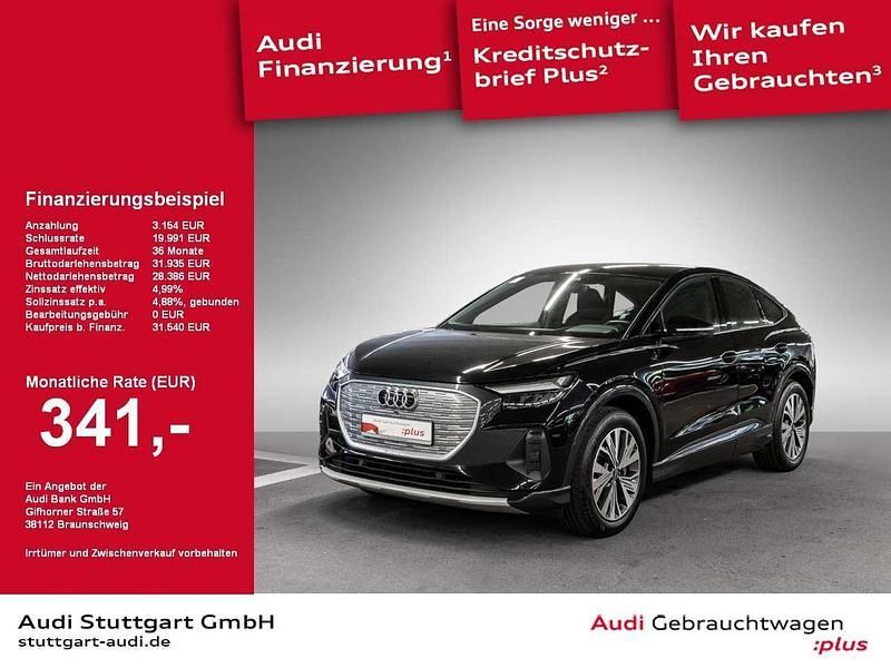 Schwarz Gebraucht 2022 Audi Q4 Sportback e-tron Advanced SUV | 31.540 € (Etwas zu teuer) - Bild 1/2